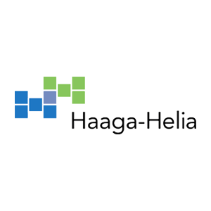 Haaga-Helias logo with a link to their webpage.