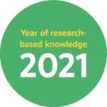 A circle with the text Year of research-based knowledge 2021.
